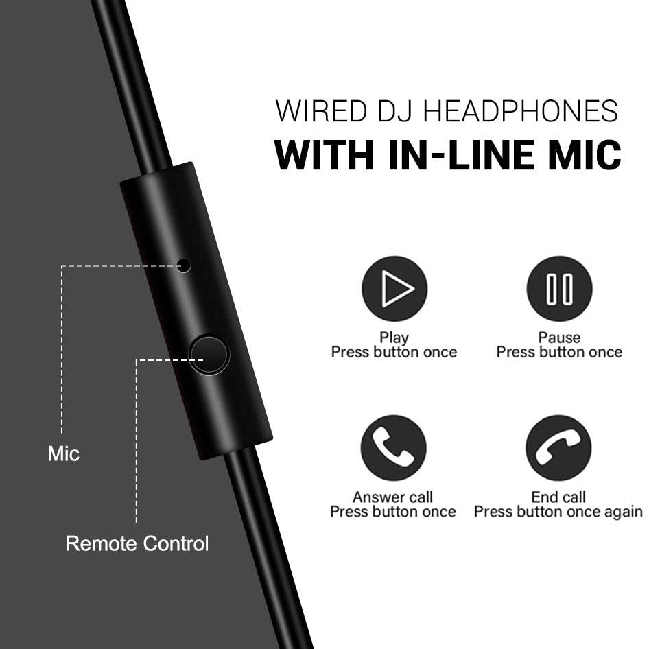Skorter | OneOdio Wired Over Ear Headphones Studio Monitor & Mixing DJ Stereo Headphones