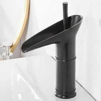 Skorter | Antique Brass Waterfall Bathroom Sink Faucet