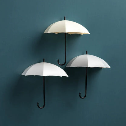 Skorter | Cute Umbrella Wall Hook - No-Drill Key & Coat Hanger