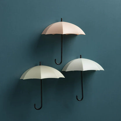 Skorter | Cute Umbrella Wall Hook - No-Drill Key & Coat Hanger
