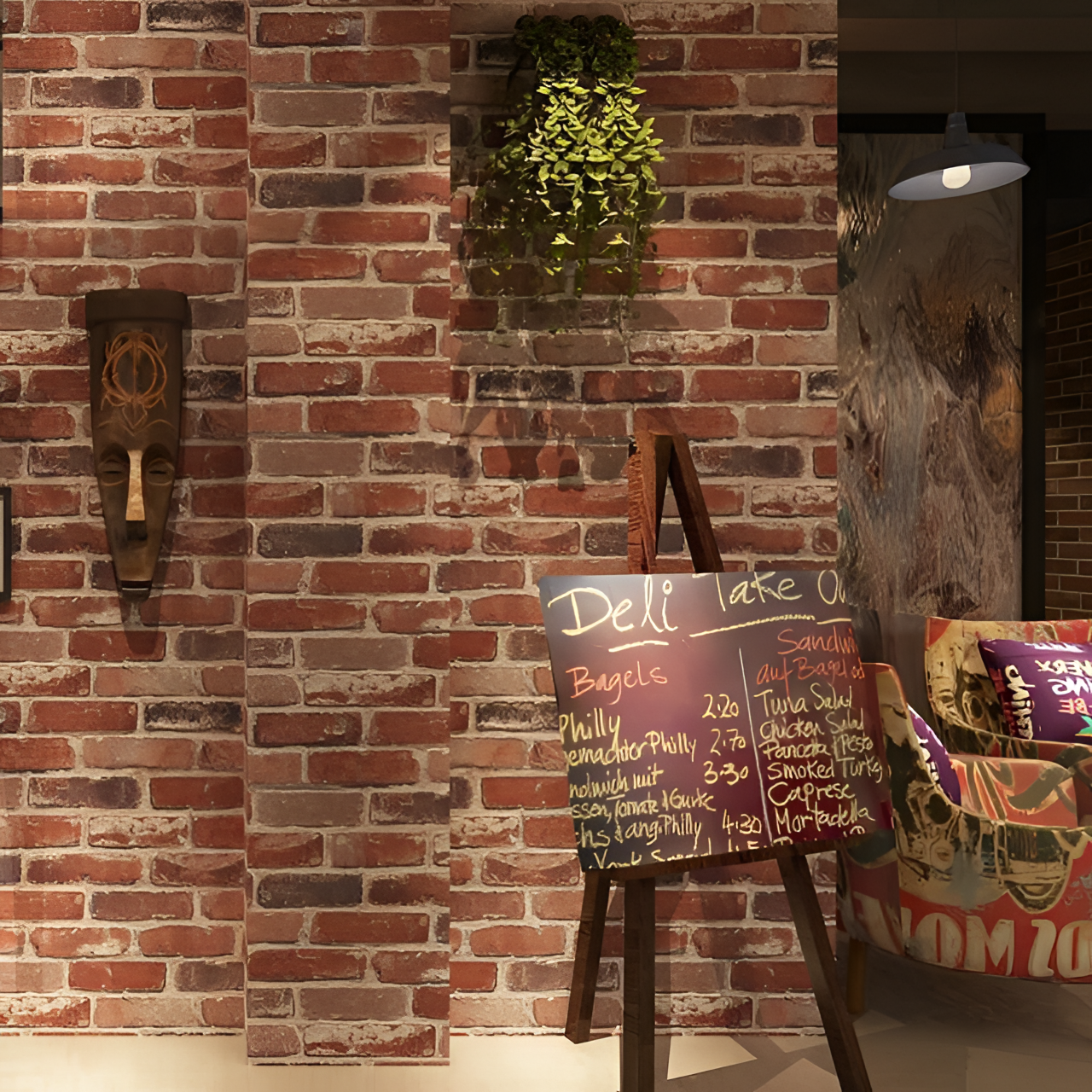 Skorter | Carter Rustic Brick Wallpaper Roll