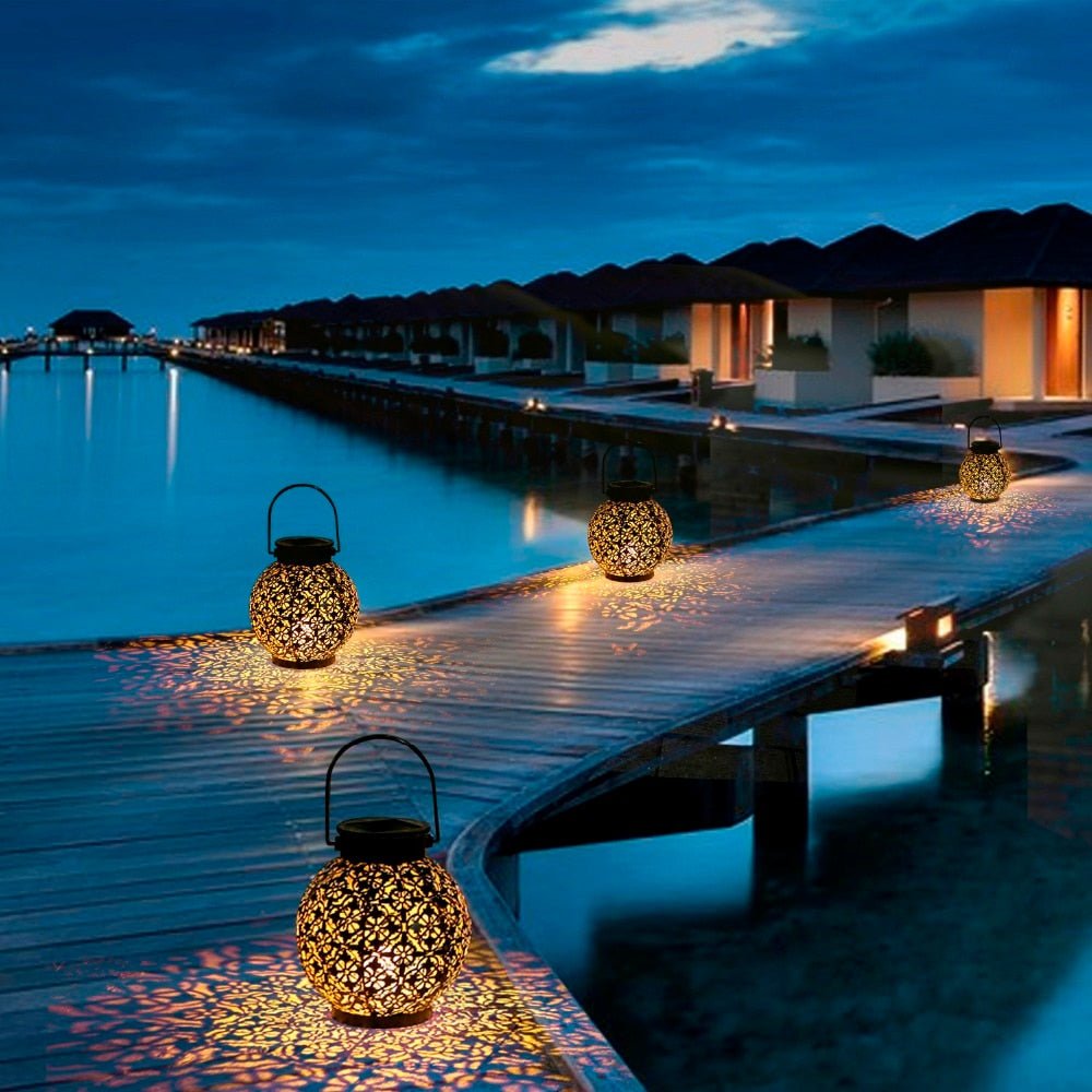 Outdoor Hanging Solar Shadow Cast Lantern - SKØRTER