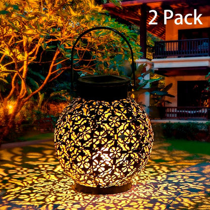 Outdoor Hanging Solar Shadow Cast Lantern - SKØRTER