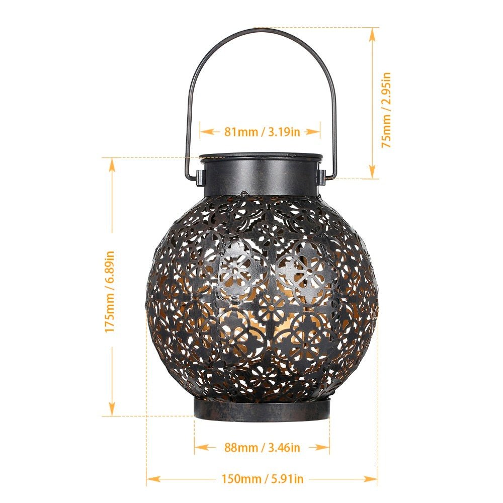 Outdoor Hanging Solar Shadow Cast Lantern - SKØRTER