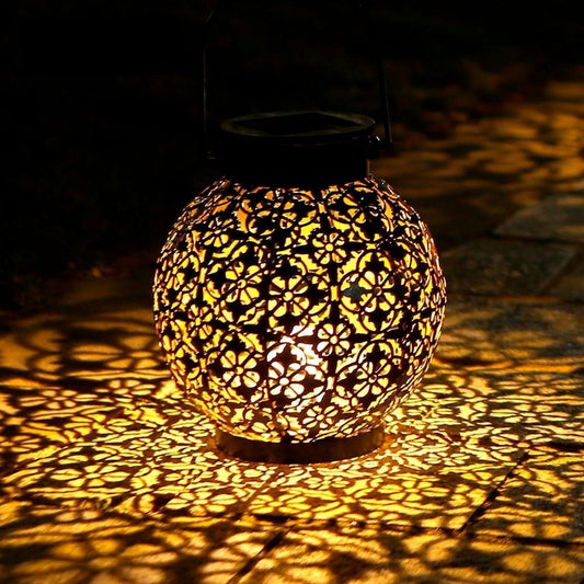 Outdoor Hanging Solar Shadow Cast Lantern - SKØRTER