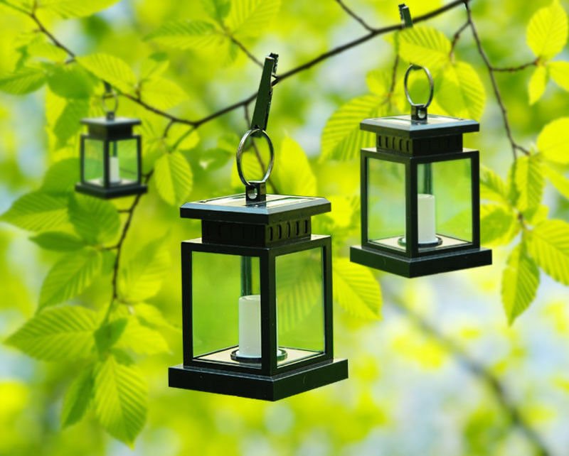 Outdoor Solar Lantern Hanging Light Garden LED Lamp Yard Patio Pillar for Garden - SKØRTER