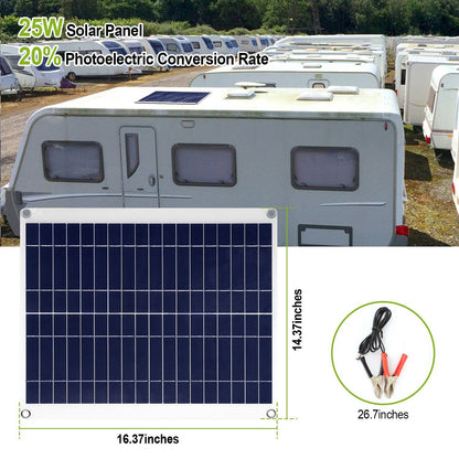 Skorter | Outdoor solar panel 12V 25W car battery charger