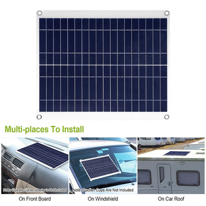 Skorter | Outdoor solar panel 12V 25W car battery charger