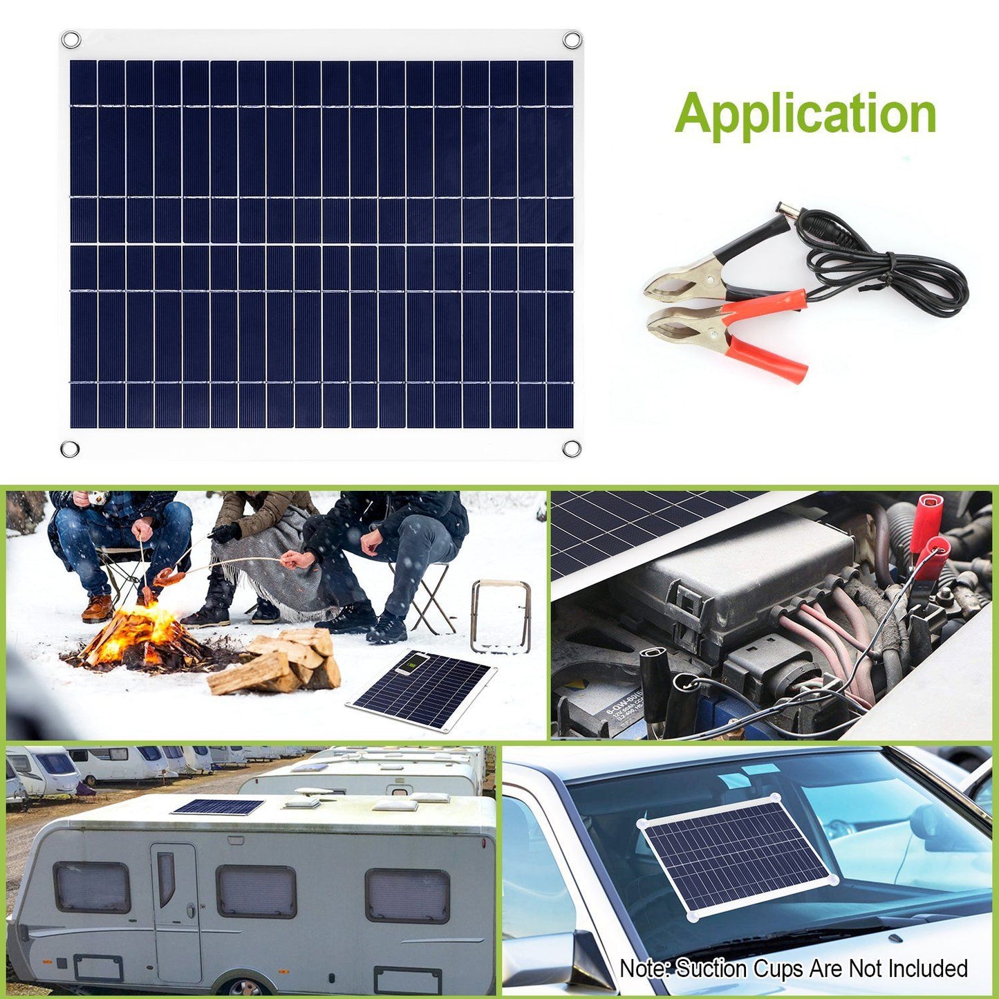 Skorter | Outdoor solar panel 12V 25W car battery charger
