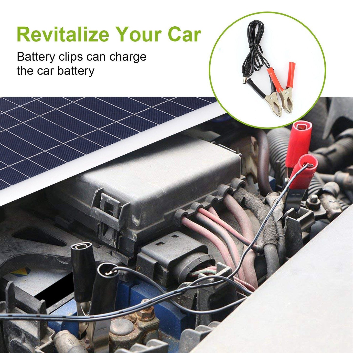 Skorter | Outdoor solar panel 12V 25W car battery charger