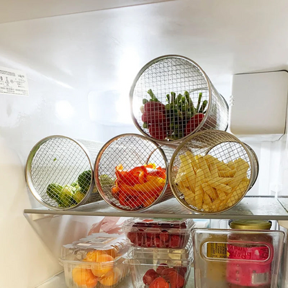 Skorter | Stainless Steel Rolling BBQ Grill Basket – Rotating Design for Perfectly Grilled Food