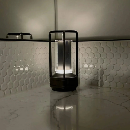 Skorter | Lantern Cordless Rechargeable Small Night Table Lamp Gold