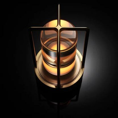 Skorter | Lantern Cordless Rechargeable Small Night Table Lamp Gold