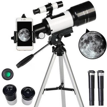 Skorter | Explore the Stars with Ease - Professional Telescope with Tripod & 150x Zoom for Moon Watching
