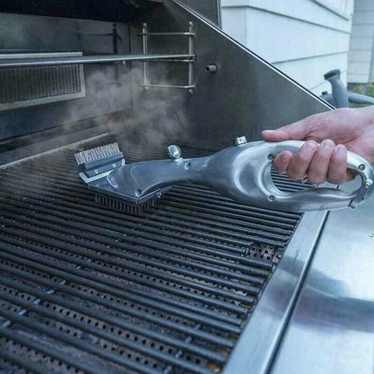 Skorter | Barbecue Grill Cleaning Brush with Charcoal Scraper for BBQ