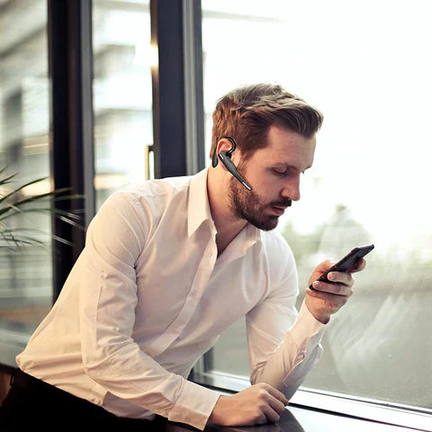 Skorter | Bluetooth 5.1 Noise Cancelling Headset | Dual Mic, Ergonomic Design & Hands-Free Calling for Professionals