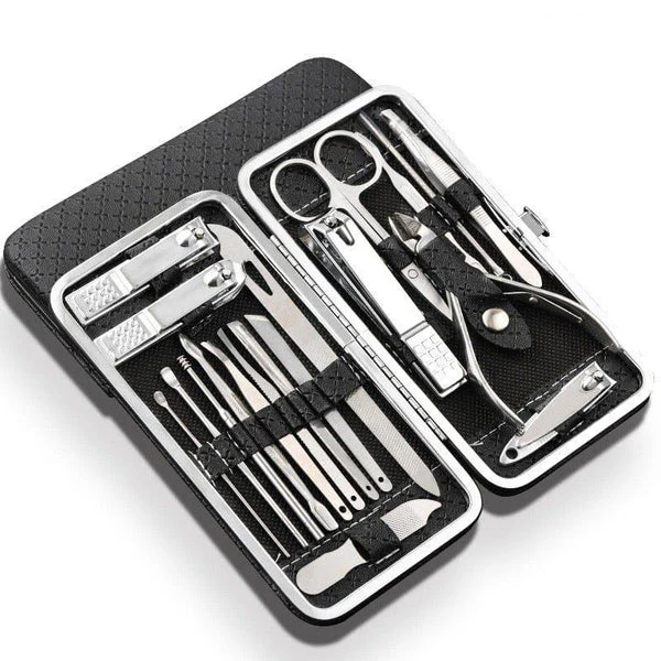 Skorter | 19 in 1 Stainless Steel Manicure Set Nail Clipper Kit