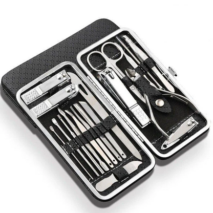Skorter | 19 in 1 Stainless Steel Manicure Set Nail Clipper Kit