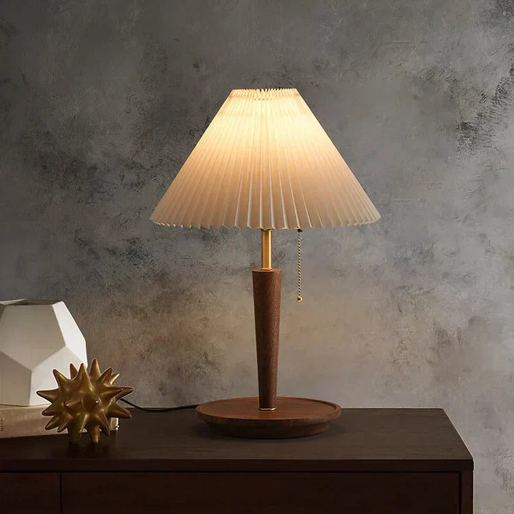 Skorter | GlowTimber - Classic Wooden Plissé Lamp