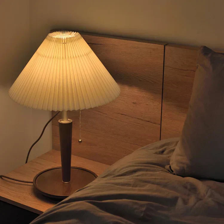 Skorter | GlowTimber - Classic Wooden Plissé Lamp
