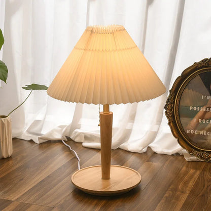 Skorter | GlowTimber - Classic Wooden Plissé Lamp