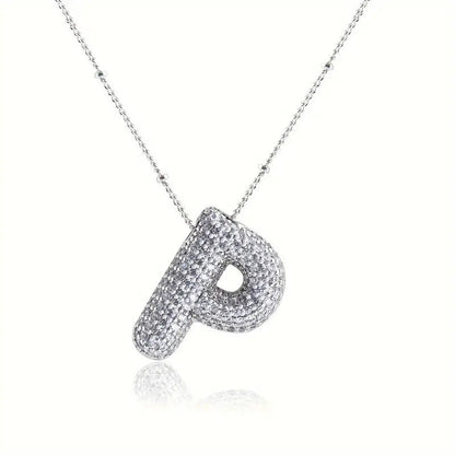 Skorter | Alphabet-Diamond-Pendant-Necklace