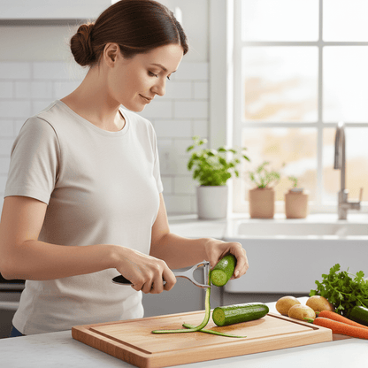 Skorter | PeelMate Pro – Comfortable, Non-Slip Stainless Steel Peeler for Effortless Prep