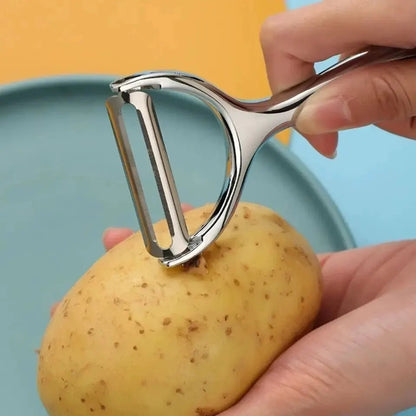 Skorter | PeelMate Pro – Comfortable, Non-Slip Stainless Steel Peeler for Effortless Prep