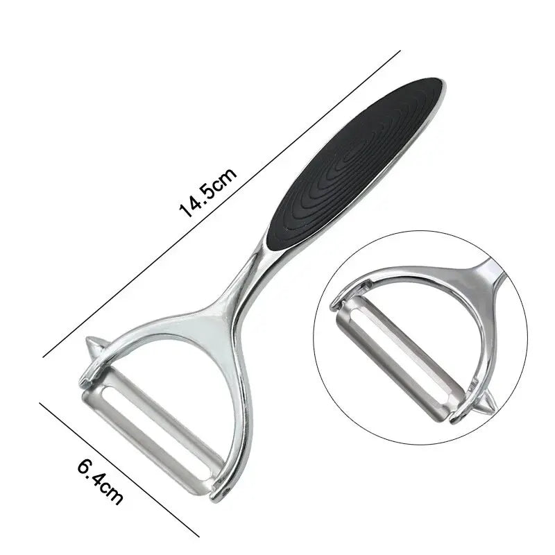 Skorter | PeelMate Pro – Comfortable, Non-Slip Stainless Steel Peeler for Effortless Prep
