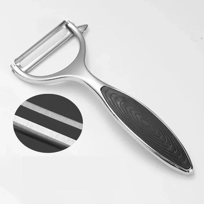 Skorter | PeelMate Pro – Comfortable, Non-Slip Stainless Steel Peeler for Effortless Prep