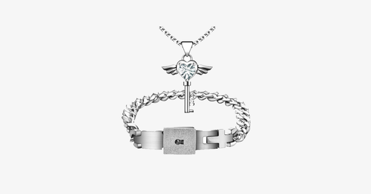 Skorter | Angel Love Pendant & Men's Bracelet Set