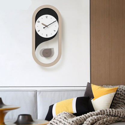 Pendulum Silent Long Wall Clock for Home Office - SKØRTER