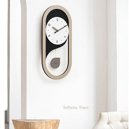 Pendulum Silent Long Wall Clock for Home Office - SKØRTER
