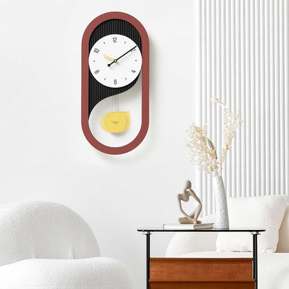 Pendulum Silent Long Wall Clock for Home Office - SKØRTER
