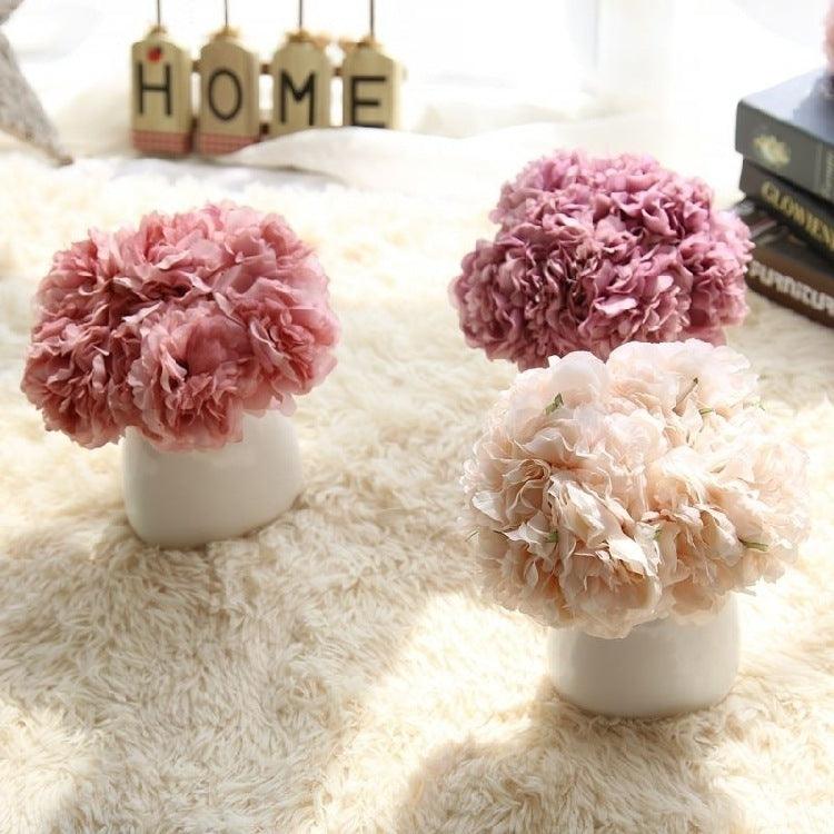 Skorter | Elegant Peony Silk Flower Bundle - Set of 5 Heads