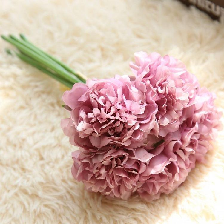 Skorter | Elegant Peony Silk Flower Bundle - Set of 5 Heads