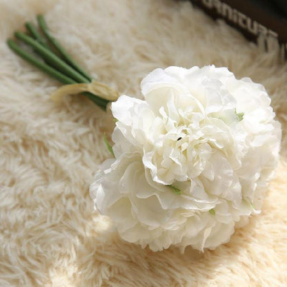 Skorter | Elegant Peony Silk Flower Bundle - Set of 5 Heads