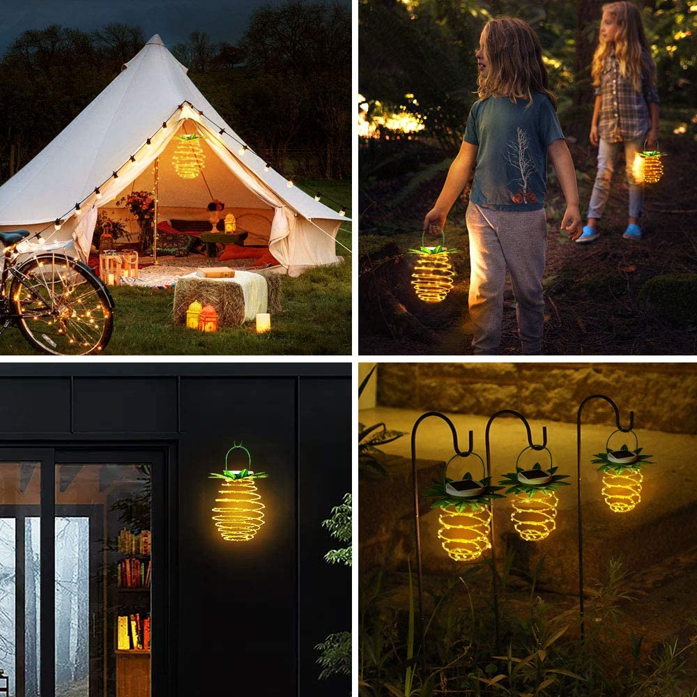 Skorter | Solar Powered Pineapple Lights (2-pack)