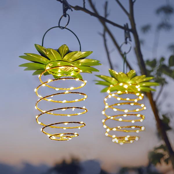 Skorter | Solar Powered Pineapple Lights (2-pack)