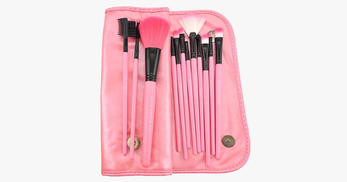 Skorter | 12-piece Pink Glory Brush Set