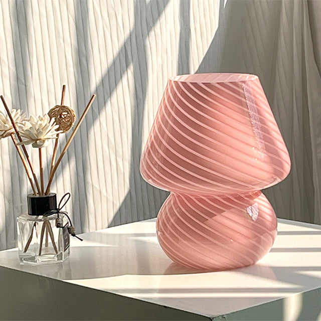 Skorter | LED Desk Lamp in Mushroom Shape made of Glass