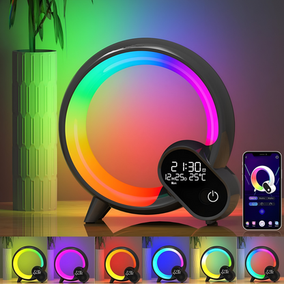 Skorter | 3-in-1 Bluetooth Speaker and Alarm Clock Lamp - Lit Lamp Good Gifts for New Home