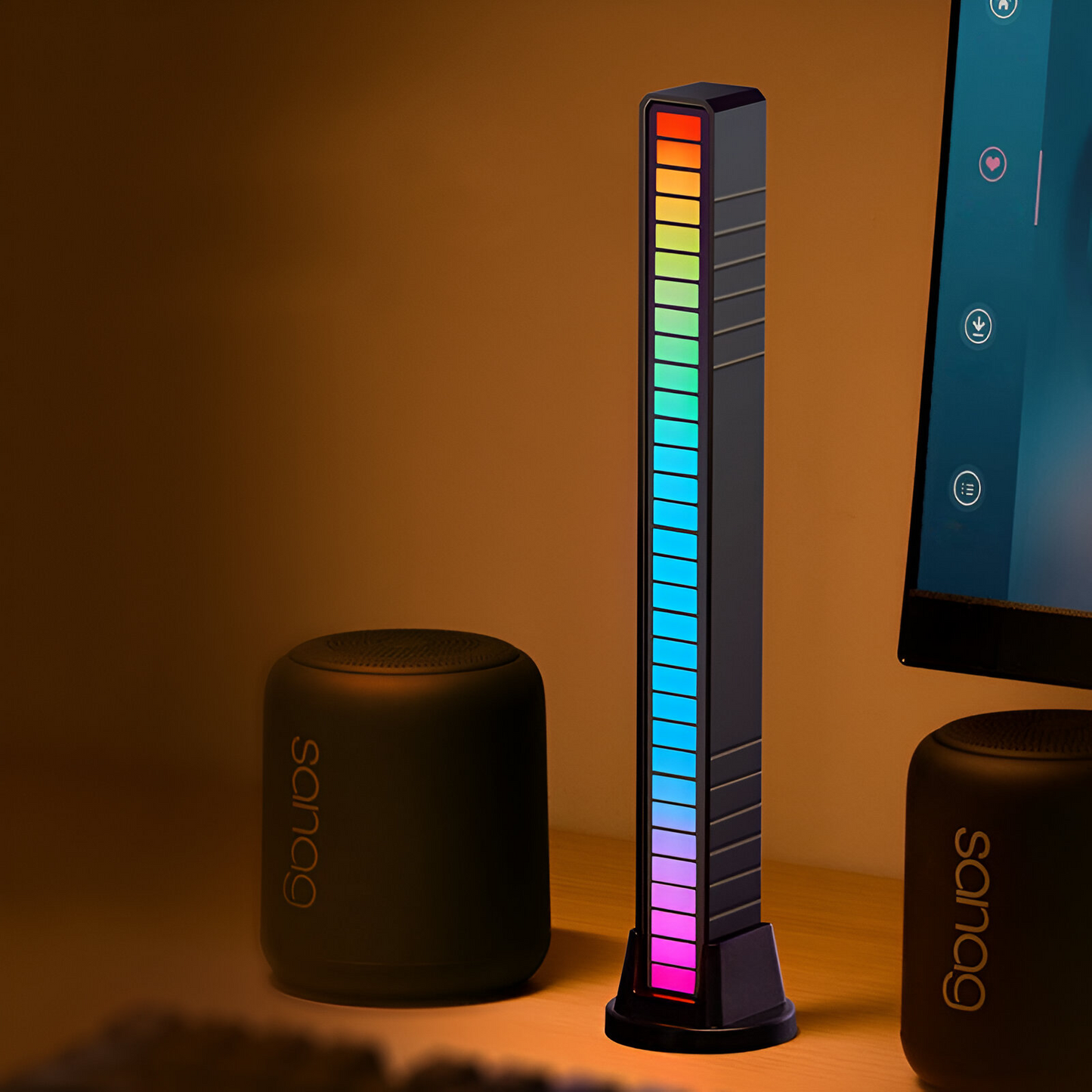 Skorter | Smart Sound-Activated RGB Light Bar | Music Sync LED Ambient Lighting