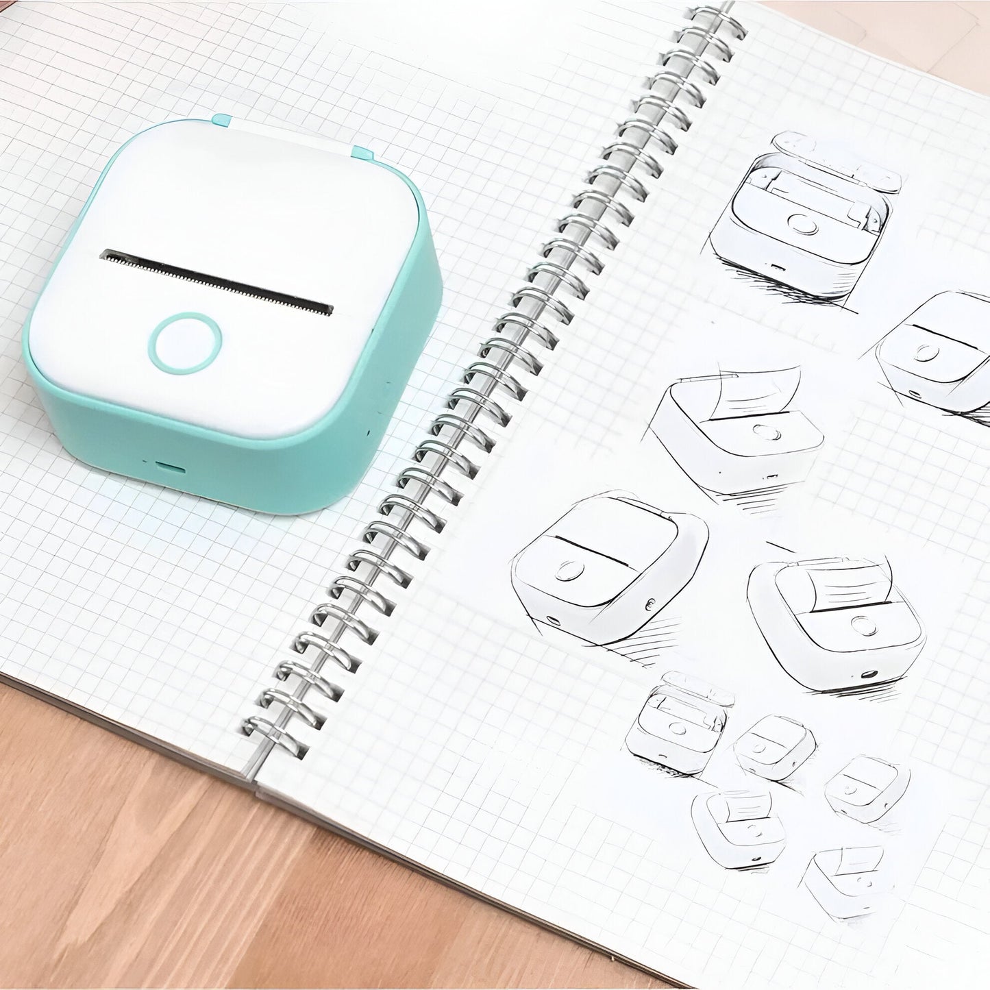 Skorter | Compact Mini Printer - Portable Sticker Maker for Photos and Notes