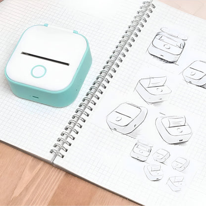 Skorter | Compact Mini Printer - Portable Sticker Maker for Photos and Notes