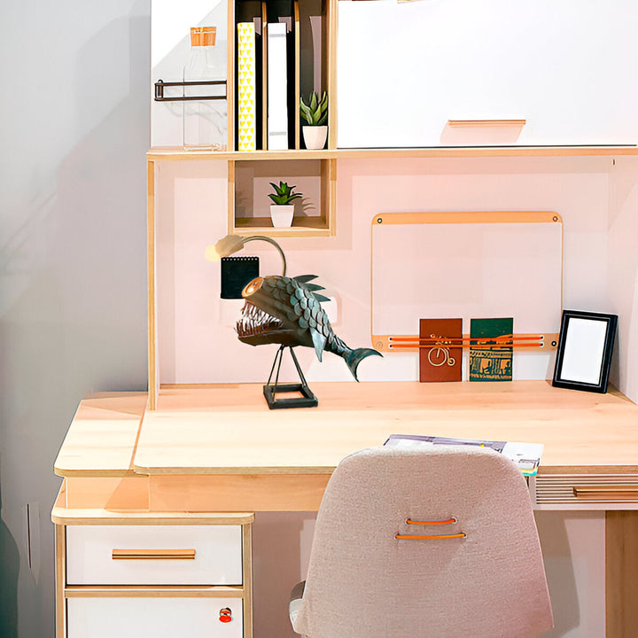 Skorter | Steampunk Angler Fish-lampa – Cool och ovanlig golvlampa för ditt hem