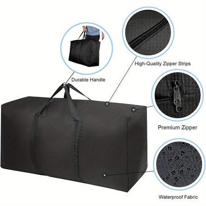 Skorter | 2 Pieces Large Capacity Moving Bag, With Strong Zippers & Carry Handles, Storage Bag For Clothing, Moving Supplies, Space Saving Storage Bag Organizer, Suitable For Moves, Travel, Packing