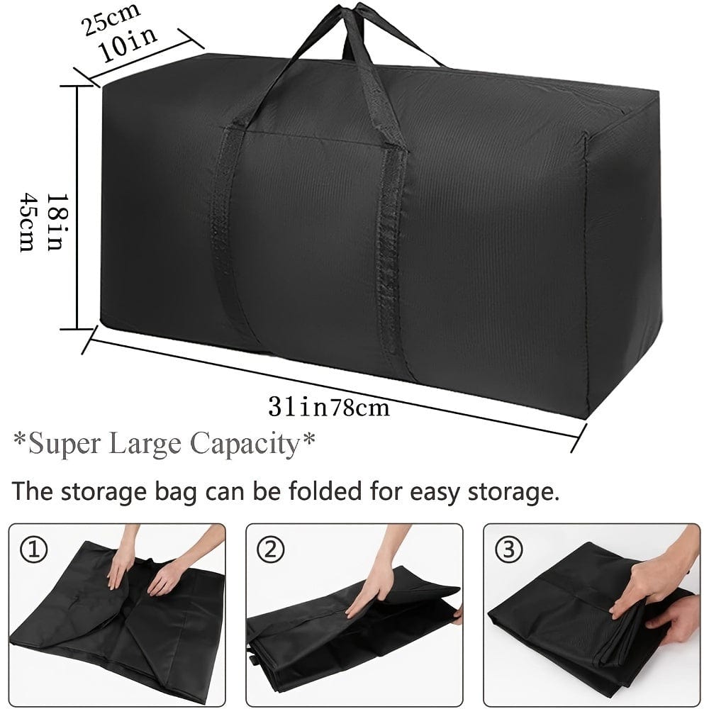 Skorter | 2 Pieces Large Capacity Moving Bag, With Strong Zippers & Carry Handles, Storage Bag For Clothing, Moving Supplies, Space Saving Storage Bag Organizer, Suitable For Moves, Travel, Packing