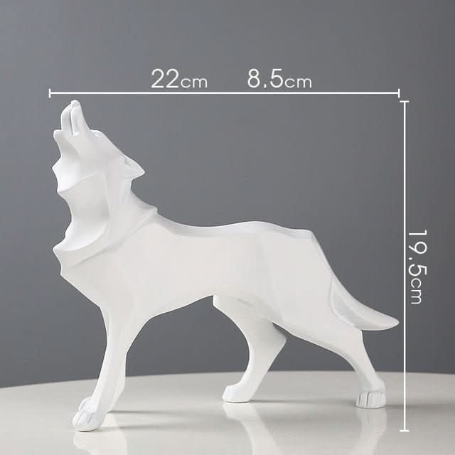 Skorter | Handcrafted Polyresin Wolf Figurine for Home Decor