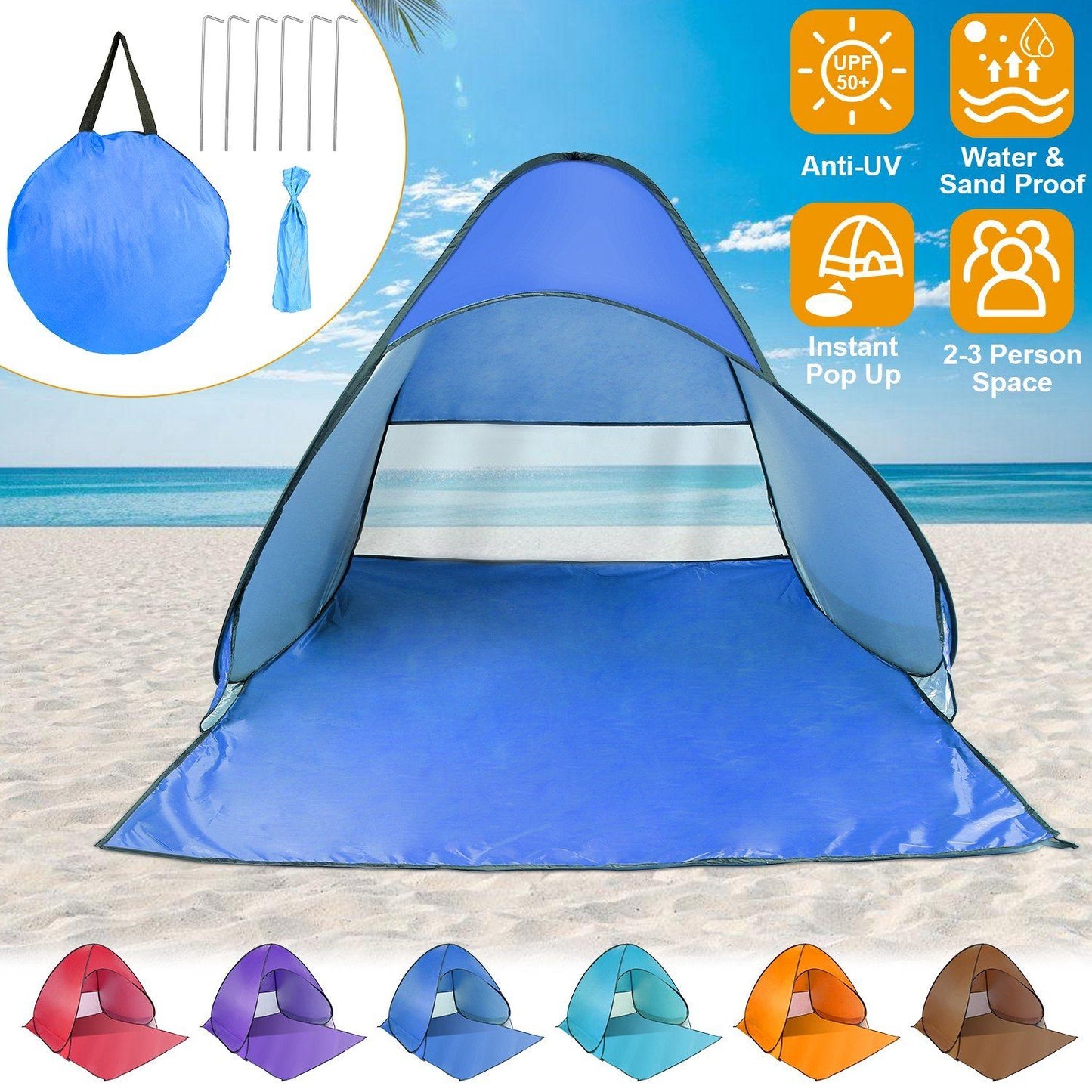 Skorter | Pop Up Beach Tent Sunshade Hide